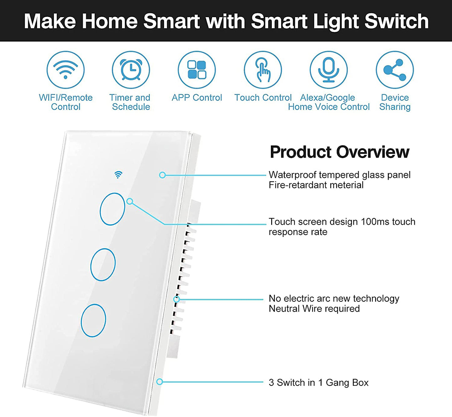 Wifi Smart Wall Switch